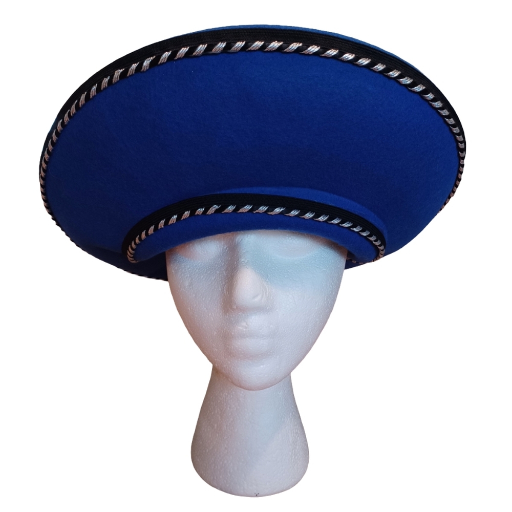 BOLLMAN HAT CO. CHURCH HAT WITH FEATHERS